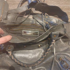 Balenciaga Classic City Arena Medium Lambskin Satchel